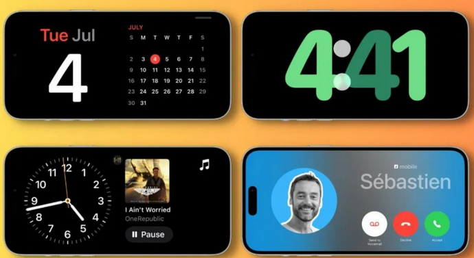 振安苹果手机维修分享iOS17横屏充电待机显示有什么好处 
