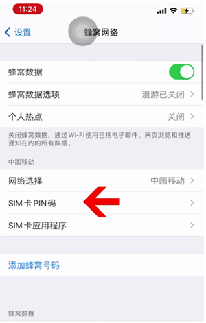 振安苹果14维修网分享如何给iPhone14的SIM卡设置密码 