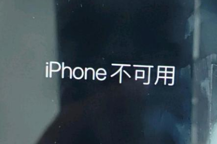 振安苹果服务网点分享锁屏界面显示“iPhone 不可用”如何解决 